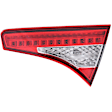 Driver and Passenger Side, Inner Tail Lights, with Bulbs, LED, Mounts on Luggage Lid
