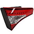 Driver and Passenger Side, Inner Tail Lights, with Bulbs, LED, Mounts on Luggage Lid