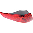 Passenger Side, Inner and Outer Tail Lights, with Bulb, Halogen/LED Combo