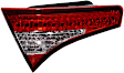 Driver Side, Inner And Outer LED Tail Light, With bulb(s), OE Replacement