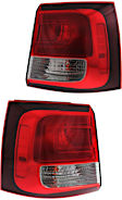 Driver and Passenger Side, Outer Tail Lights, with Bulbs, Halogen, Mounts on Body, CAPA Certified