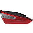 Driver Side, Inner And Outer Halogen Tail Light, With bulb(s), OE Replacement