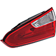 Passenger Side, Inner and Outer Halogen Tail Light, With bulb(s), OE Replacement