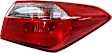 Driver and Passenger Side, Outer Tail Lights, with Bulbs, Halogen, Mounts on Body, CAPA Certified