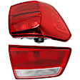 Driver Side, Inner And Outer Halogen/LED Combo Tail Light, With bulb(s), OE Replacement