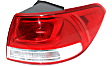 Driver and Passenger Side, Inner and Outer Halogen Tail Light, With bulb(s), OE Replacement