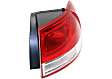 Driver and Passenger Side, Inner and Outer Halogen Tail Light, With bulb(s), OE Replacement