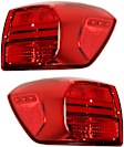 Driver and Passenger Side, Outer Tail Lights, with Bulbs, LED, Mounts on Body