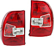 Driver and Passenger Side Halogen Tail Light, With bulb(s), OE Replacement