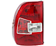 Driver and Passenger Side Halogen Tail Light, With bulb(s), OE Replacement
