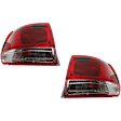 Driver and Passenger Side, Outer Tail Lights, with Bulbs, Halogen, Mounts on Body