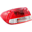 2016 Kia Sorento - Driver Side, Inner And Outer Halogen Tail Light, With bulb(s), Mounts on Body, Mounts on Liftgate, OE Replacement, CAPA Certified