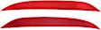 Rear, Driver and Passenger Side Bumper Reflector, CAPA Certified