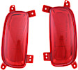 Rear, Driver and Passenger Side Bumper Reflector, CAPA Certified