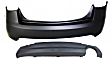 Rear, Upper and Lower Primed Bumper Cover