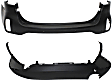 Rear, Upper and Lower Upper - Primed, Lower - Textured Bumper Cover