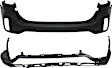 Rear, Upper and Lower Bumper Covers, Primed, CAPA CERTIFIED