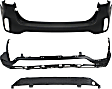 Rear, Center, Upper and Lower Bumper Covers, Primed, CAPA CERTIFIED