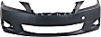 2010 Lexus IS250 Base - Front and Rear Primed Bumper Cover, For Models Without Pre-Collision System