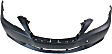 2010 Lexus IS250 Base - Front and Rear Primed Bumper Cover, For Models Without Pre-Collision System