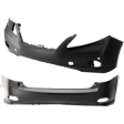 Front and Rear Primed Bumper Cover