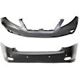 Front and Rear Primed Bumper Cover CAPA Certified