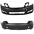 Front and Rear Primed Bumper Cover