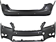 Front and Rear Primed Bumper Cover