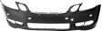 Front and Rear Primed Bumper Cover