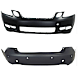 Front and Rear Primed Bumper Cover