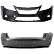 Front and Rear Primed Bumper Cover