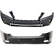 Front and Rear Primed Bumper Cover Base