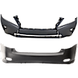 Front and Rear Primed Bumper Cover Base