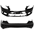 Front and Rear Primed Bumper Cover