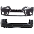 Front and Rear Primed Bumper Cover