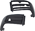 Front, Driver and Passenger Side Bumper End, Primed Plastic