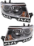 2007 Lincoln MKZ - Driver and Passenger Side Halogen Headlight, With bulb(s), OE Replacement