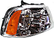 Driver and Passenger Side Halogen Headlight, With bulb(s), OE Replacement