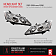 2007 Lexus ES350 - Driver and Passenger Side Halogen Headlight, Without bulb(s), For Models Without Adaptive Front-Lighting System, With  Lighting System, OE Replacement