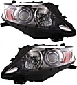 Driver and Passenger Side Headlights, with Bulbs, Halogen, For Models without HID Option, Canada Built Vehicle