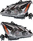 2006 Lexus IS350 - Driver and Passenger Side Halogen Headlight, Without bulb(s), OE Replacement
