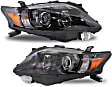 2010-2012 Lexus RX350 - Driver and Passenger Side Headlights, with Bulbs, Halogen, For Models without HID Option, Canada Built Vehicle