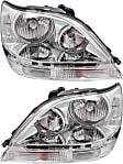 Driver and Passenger Side Headlights, with Bulbs, HID/Xenon, with HID bulb and ballast