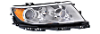 Driver and Passenger Side Headlights, with Bulbs, Halogen, For Models without Sport Appearance Package, CAPA Certified