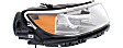 Driver and Passenger Side Headlights, with Bulbs, Halogen, For Models without Sport Appearance Package, CAPA Certified