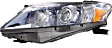 Driver and Passenger Side Headlights, without Bulbs, Halogen, For Models without HID Option, Japan Built Vehicle, CAPA Certified