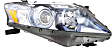 Driver and Passenger Side Headlights, without Bulbs, Halogen, For Models without HID Option, Japan Built Vehicle, CAPA Certified