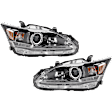 2011-2017 Lexus CT200h - Driver and Passenger Side Headlights, with Bulbs, Halogen, with wiring harness