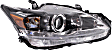 2011-2017 Lexus CT200h - Driver and Passenger Side Headlights, with Bulbs, Halogen, with wiring harness