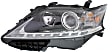 Driver and Passenger Side Headlights, with Bulbs, Halogen, For Models without HID Option, Canada Built Vehicle, with LED daytime running light